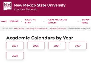 Important Student Dates